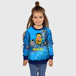 Свитшот детский Марк Грэйсон Неуязвимый, цвет: 3D-синий — фото 2