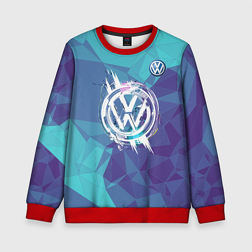 Детский свитшот VOLKSWAGEN / 3D-Красный – фото 1