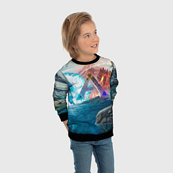 Свитшот детский Ark battelfield, цвет: 3D-черный — фото 2