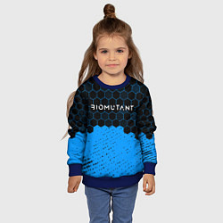 Свитшот детский Biomutant - Hexagon, цвет: 3D-синий — фото 2