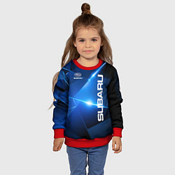 Свитшот детский Subaru, цвет: 3D-красный — фото 2