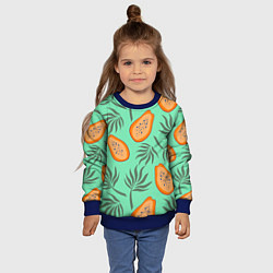 Свитшот детский Папайя, цвет: 3D-синий — фото 2