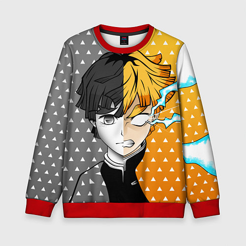 Детский свитшот ПУТЬ ЗЕНИЦУ КЛИНОК / 3D-Красный – фото 1