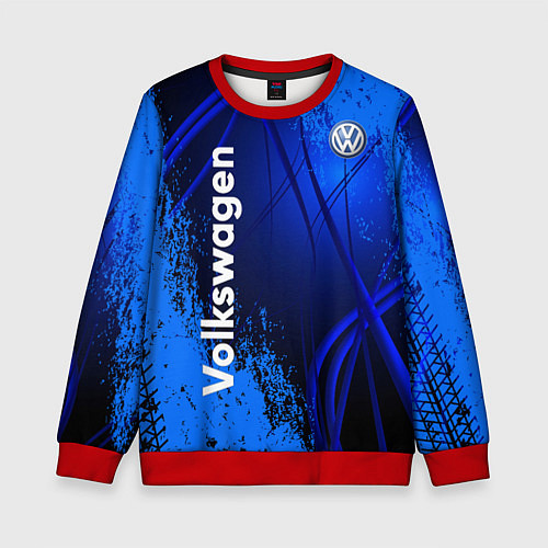 Детский свитшот Volkswagen / 3D-Красный – фото 1