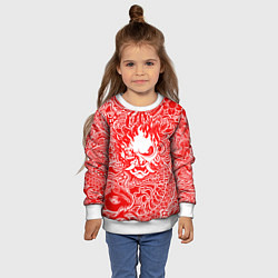 Свитшот детский Samurai, цвет: 3D-белый — фото 2