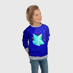 Свитшот детский Счастливая звезда, цвет: 3D-меланж — фото 2