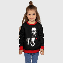 Свитшот детский Крёстный Отец The Godfather, цвет: 3D-красный — фото 2