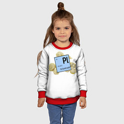 Свитшот детский Пельмений, цвет: 3D-красный — фото 2