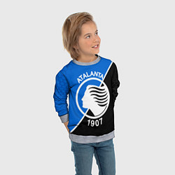 Свитшот детский FC ATALANTA ФК АТАЛАНТА, цвет: 3D-меланж — фото 2