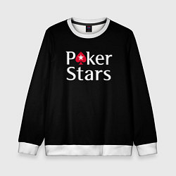 Свитшот детский Poker Stars, цвет: 3D-белый