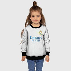 Свитшот детский Реал Мадрид форма 20212022, цвет: 3D-черный — фото 2