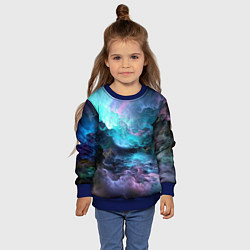 Свитшот детский Космическое море, цвет: 3D-синий — фото 2