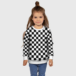 Свитшот детский Шахматист, цвет: 3D-белый — фото 2