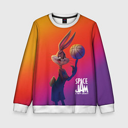 Свитшот детский Space Jam 2 Багз Банни, цвет: 3D-белый