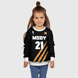 Свитшот детский 21 MSBY BLACK JACKALS, цвет: 3D-белый — фото 2