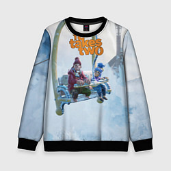 Свитшот детский It Takes Two Коди и Мэй, цвет: 3D-черный