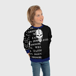 Свитшот детский Боевой клич Железные войны, цвет: 3D-синий — фото 2