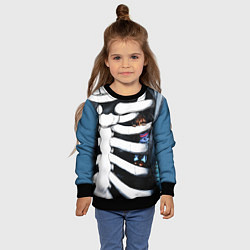 Свитшот детский SANS AND FRISK, цвет: 3D-черный — фото 2
