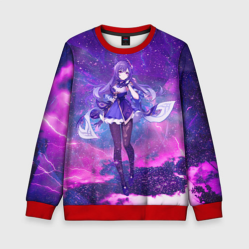 Детский свитшот Genshin Impact Кэ Цин / 3D-Красный – фото 1
