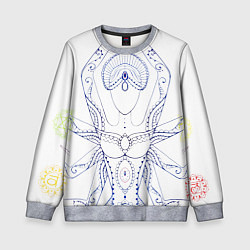 Свитшот детский Медитация, цвет: 3D-меланж