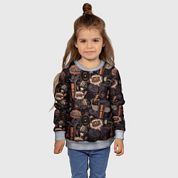 Свитшот детский Граффити на спорте, цвет: 3D-меланж — фото 2