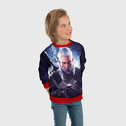 Свитшот детский THE WITCHER GERALT OF RIVIA, цвет: 3D-красный — фото 2