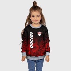Свитшот детский DUCATI ДУКАТИ КАМУФЛЯЖ, цвет: 3D-меланж — фото 2