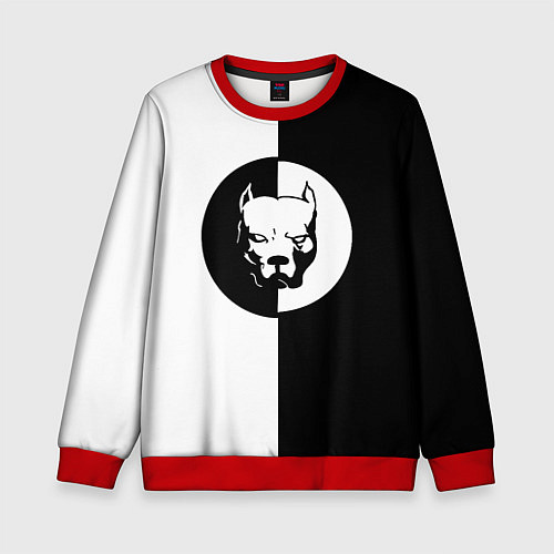 Детский свитшот PITBULL SYNDICATE ПИТБУЛЬ СИ / 3D-Красный – фото 1