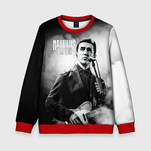 Детский свитшот Вячеслав Бутусов Наутилус Помпилиус / 3D-Красный – фото 1