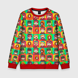 Свитшот детский Аниме Южный парк, цвет: 3D-красный