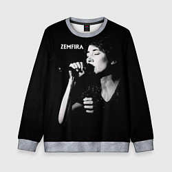 Свитшот детский Zемфира концерт, цвет: 3D-меланж