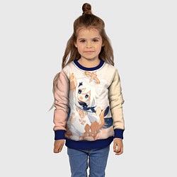 Свитшот детский Genshin Impact, Паймон, цвет: 3D-синий — фото 2