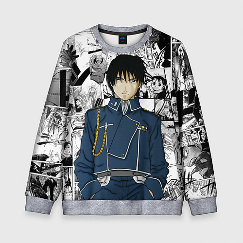 Детский свитшот Полковник Мустанг / 3D-Меланж – фото 1