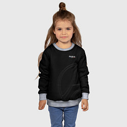 Свитшот детский PSG Core Big Logo Black New 202223, цвет: 3D-меланж — фото 2