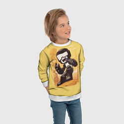 Свитшот детский Танкист Tankman, цвет: 3D-белый — фото 2