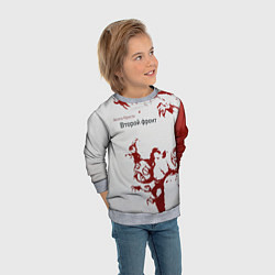 Свитшот детский Агата Кристи Второй фронт, цвет: 3D-меланж — фото 2