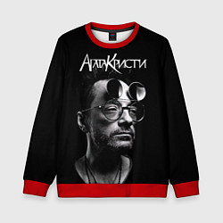 Свитшот детский Агата Кристи Глеб Самойлов, цвет: 3D-красный