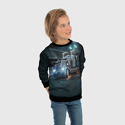 Свитшот детский Neo truck, цвет: 3D-черный — фото 2