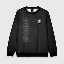 Свитшот детский BMW LOGO AND INSCRIPTION, цвет: 3D-черный