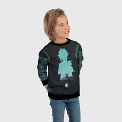 Свитшот детский XIAO СЯО ГЕНШИН, цвет: 3D-черный — фото 2