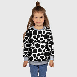 Свитшот детский Пятна Далматинца, цвет: 3D-меланж — фото 2
