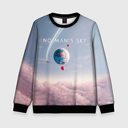 Свитшот детский No mans sky, цвет: 3D-черный