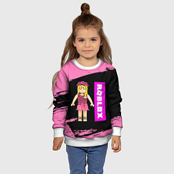 Свитшот детский BARBIE ROBLOX РОБЛОКС Z, цвет: 3D-белый — фото 2