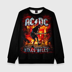 Свитшот детский ACDC HELLS BELLS, цвет: 3D-черный