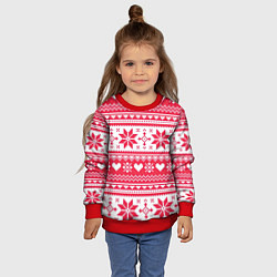 Свитшот детский Новогодний уют, цвет: 3D-красный — фото 2