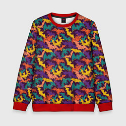 Свитшот детский Летучие Мыши, цвет: 3D-красный