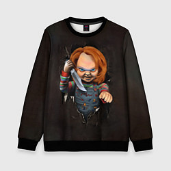 Свитшот детский КУКЛА ЧАКИ, цвет: 3D-черный