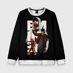 Свитшот детский Marshall Mathers, цвет: 3D-белый