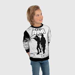Свитшот детский Arma Арма,Tactical Simulator, цвет: 3D-черный — фото 2