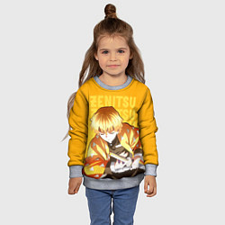 Свитшот детский Зеницу Агацума, цвет: 3D-меланж — фото 2